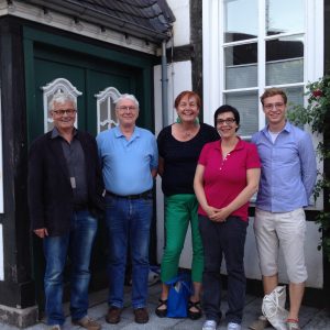 Ratsmitglieder und sachkundige Bürgerin: (v.l.) Gerd Muhle, Walter Schrewe, Christiane Schneiders, Ruth Schrewe, Jean Michel Diaz